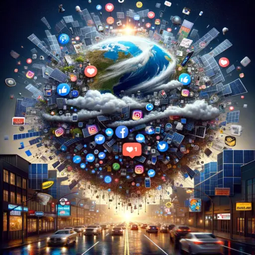 egy káosz a szociális média viharfellegében